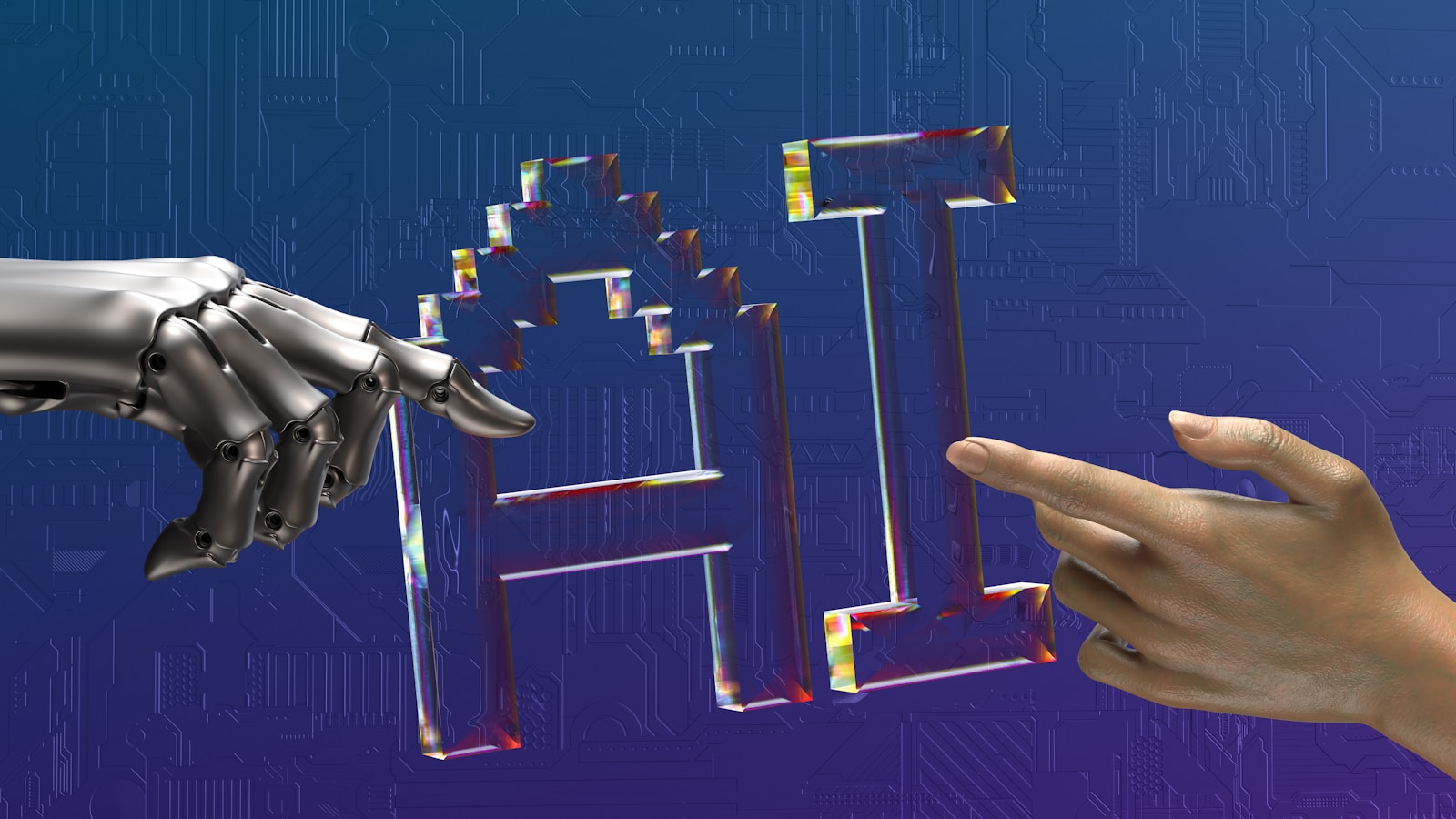 Abstract AI concept