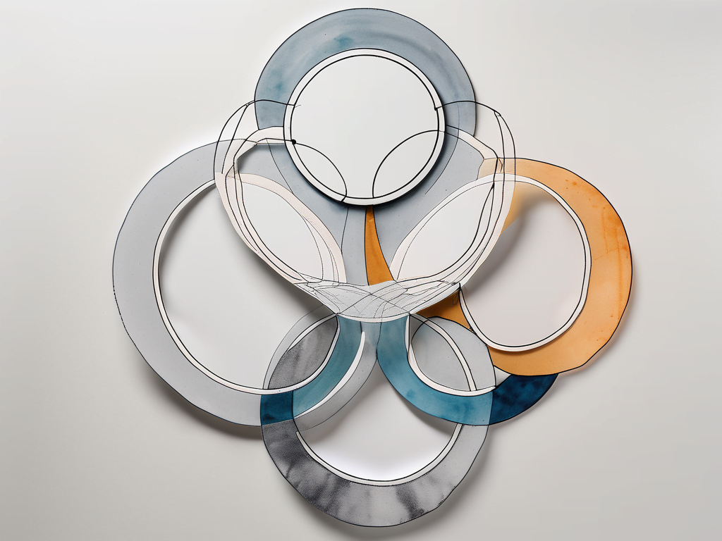 Four interconnected circles