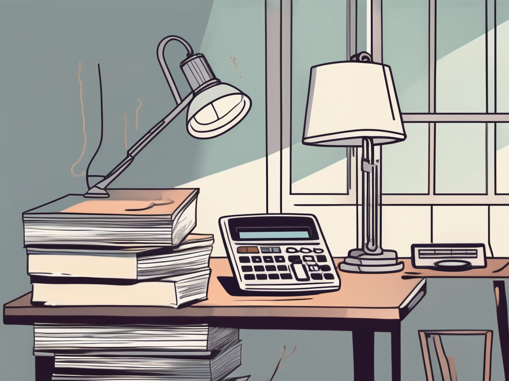 A stack of financial documents